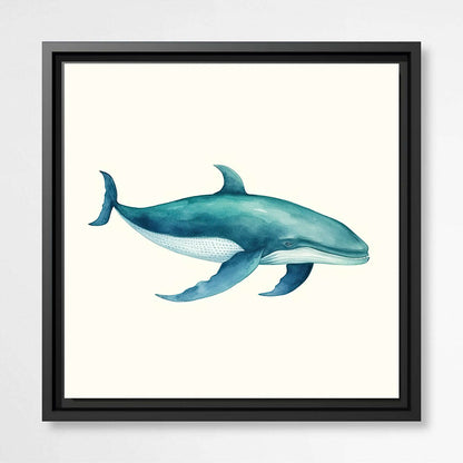 Blue Whale Watercolor | Sea Life Wall Art Prints - The Canvas Hive