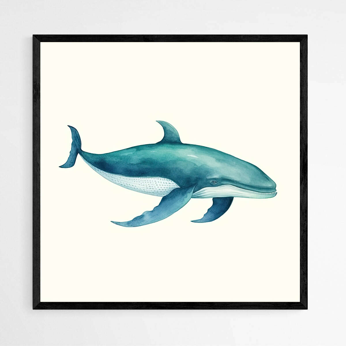 Blue Whale Watercolor | Sea Life Wall Art Prints - The Canvas Hive