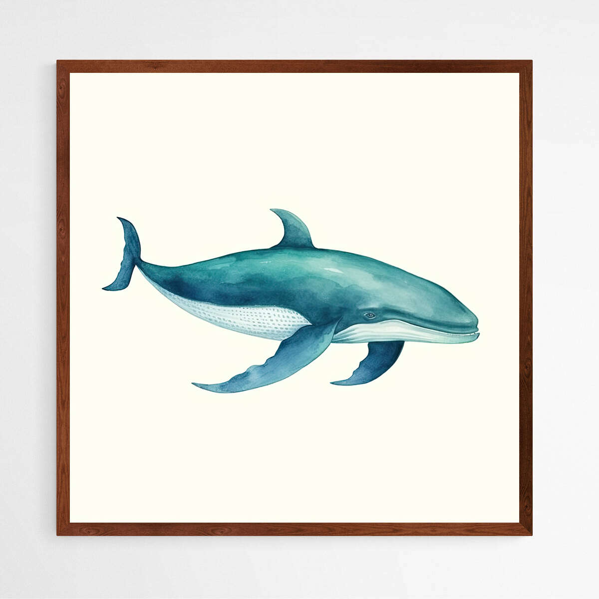 Blue Whale Watercolor | Sea Life Wall Art Prints - The Canvas Hive