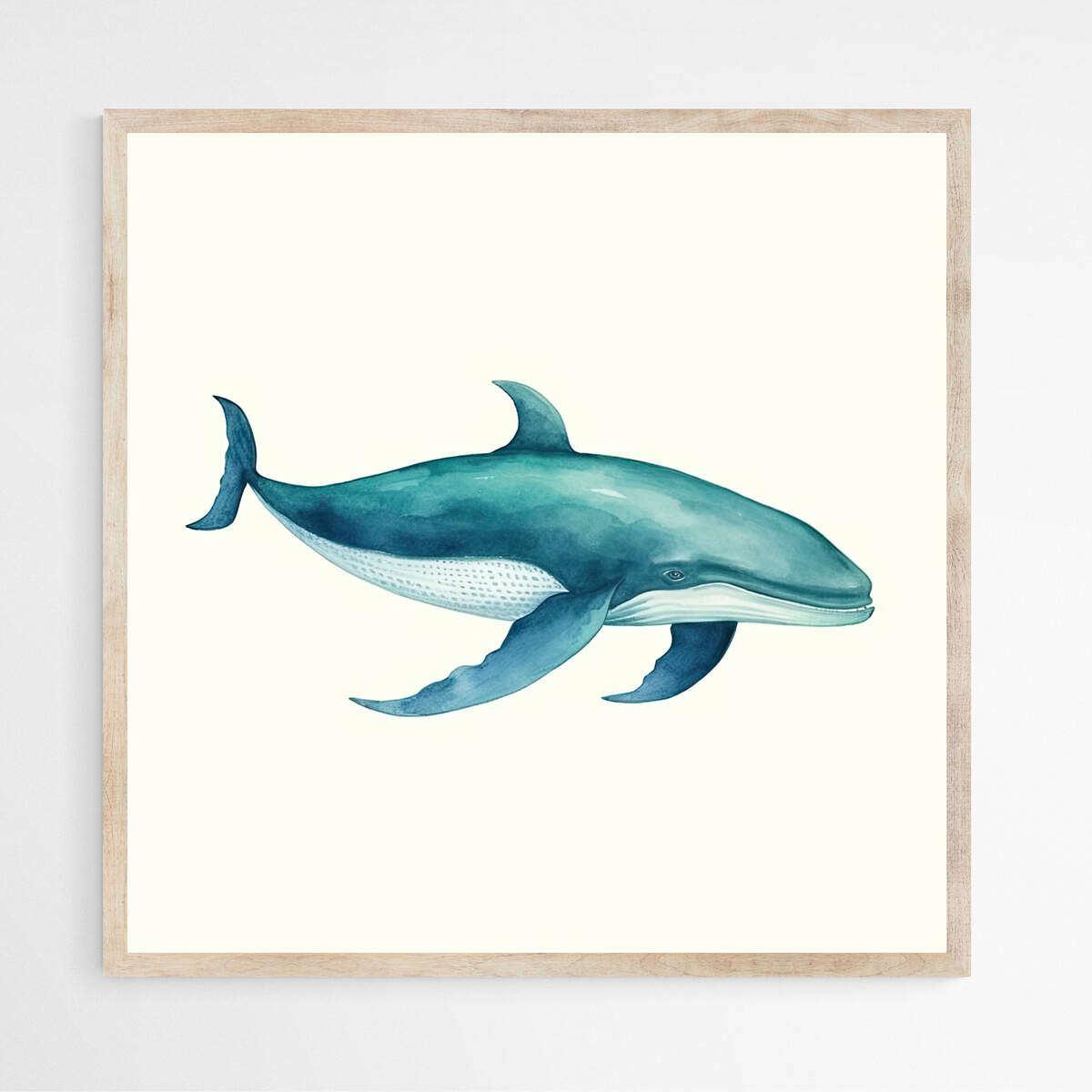 Blue Whale Watercolor | Sea Life Wall Art Prints - The Canvas Hive