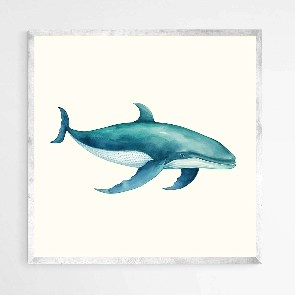 Blue Whale Watercolor | Sea Life Wall Art Prints - The Canvas Hive