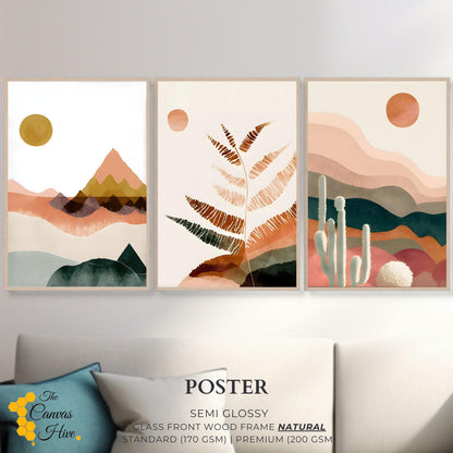 Boho Wall Art Set of 3 | Sets Wall Art Prints - The Canvas Hive