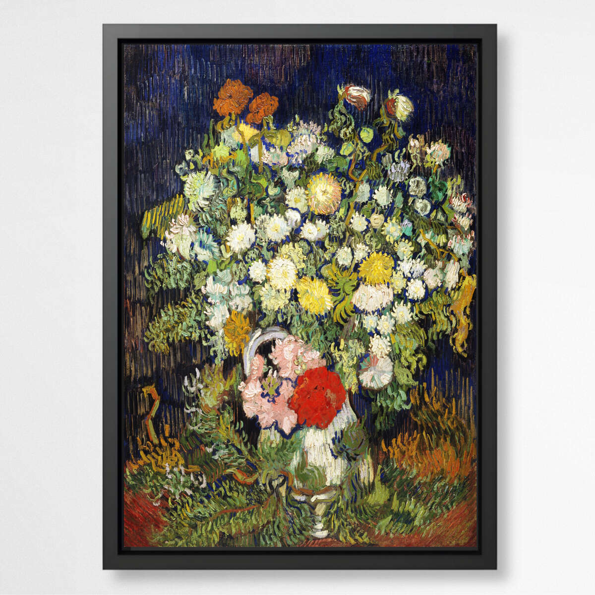 Bouquet of Flowers in a Vase by Vincent Van Gogh | Vincent Van Gogh Wall Art Prints - The Canvas Hive