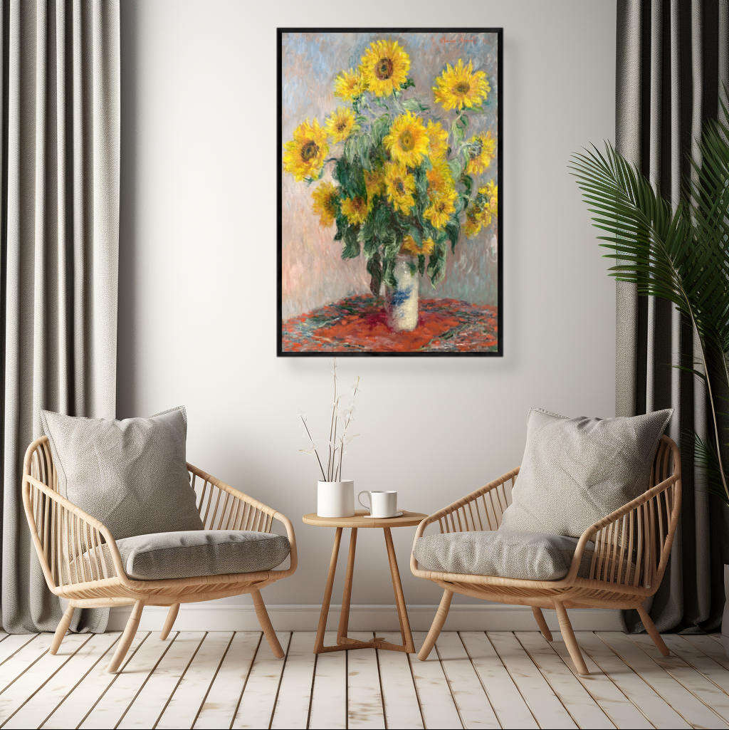 Bouquet of Sunflowers by Claude Monet | Claude Monet Wall Art Prints - The Canvas Hive