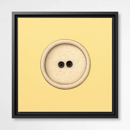 Brown Button | Minimalist Wall Art Prints - The Canvas Hive