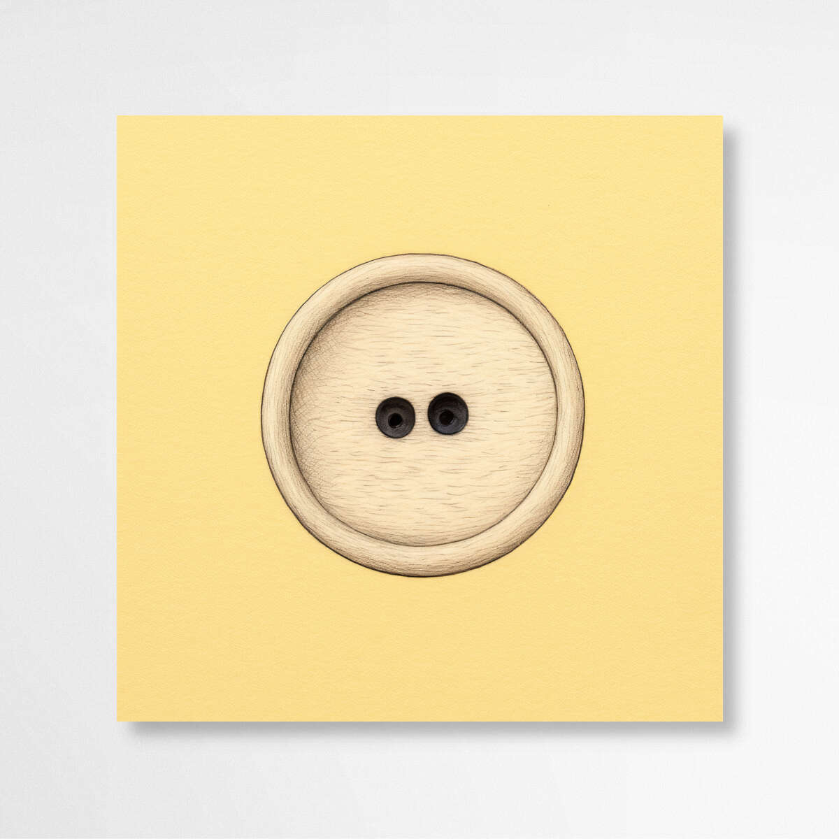 Brown Button | Minimalist Wall Art Prints - The Canvas Hive