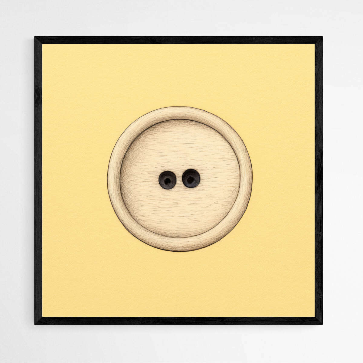 Brown Button | Minimalist Wall Art Prints - The Canvas Hive