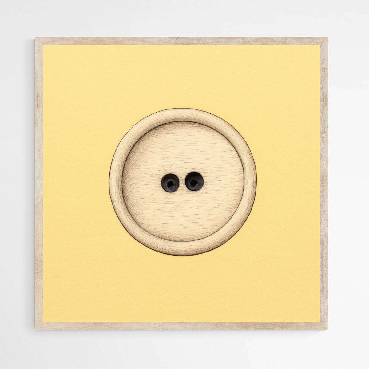 Brown Button | Minimalist Wall Art Prints - The Canvas Hive