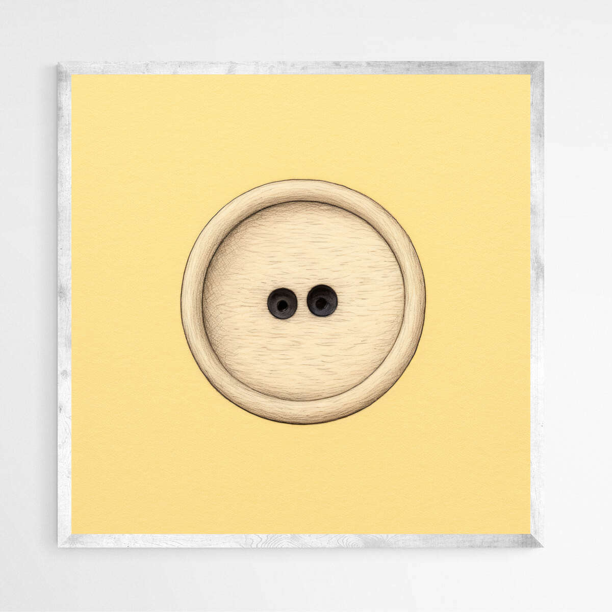 Brown Button | Minimalist Wall Art Prints - The Canvas Hive