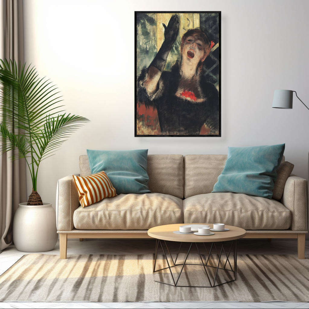 Cafe Singer by Edgar Degas | Edgar Degas Wall Art Prints - The Canvas Hive