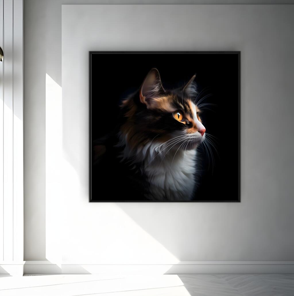 Calico Cat | Animals Wall Art Prints - The Canvas Hive