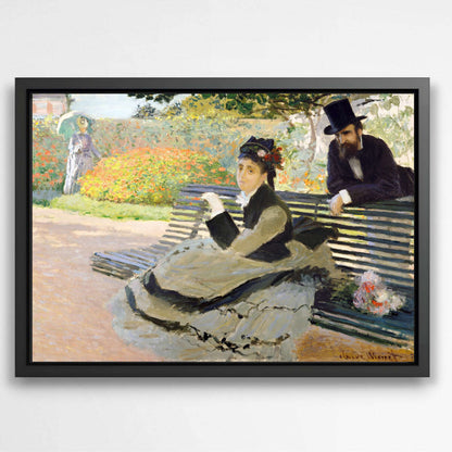 Camille Monet on a Garden Bench by Claude Monet | Claude Monet Wall Art Prints - The Canvas Hive