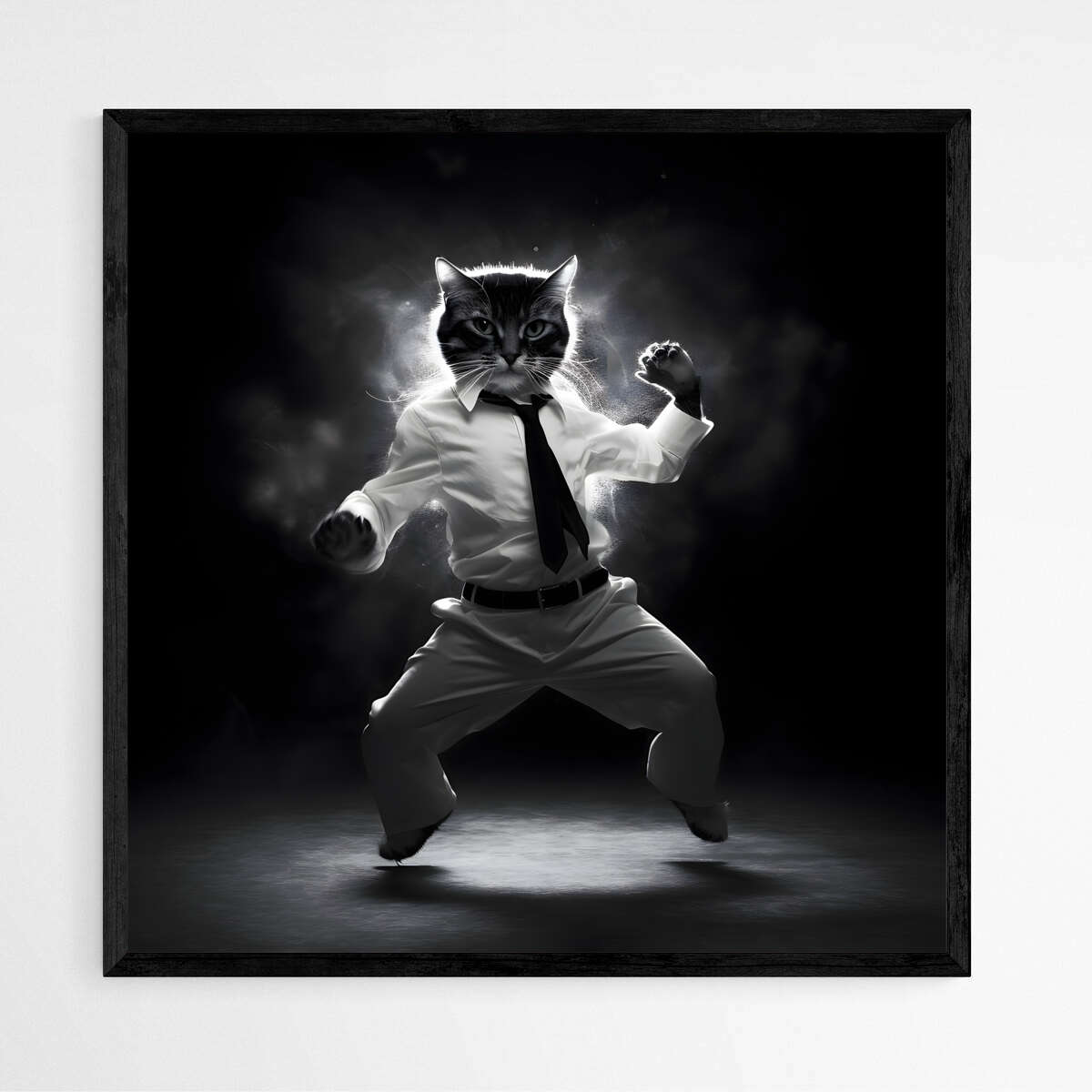 Cat in Motion | Animals Wall Art Prints - The Canvas Hive