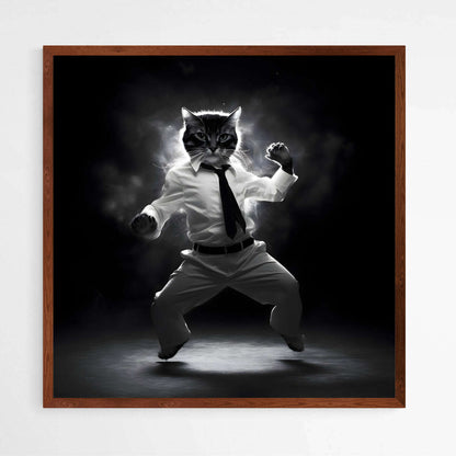 Cat in Motion | Animals Wall Art Prints - The Canvas Hive
