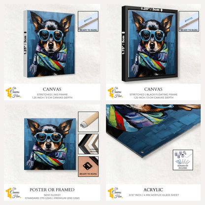 Chic Chihuahua Dog | Animals Wall Art Prints - The Canvas Hive