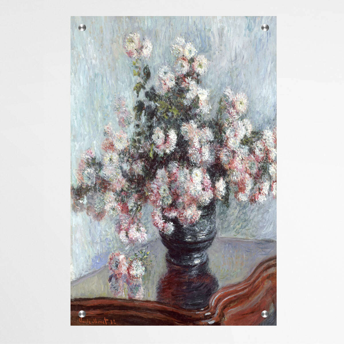 Chrysanthemums by Claude Monet | Claude Monet Wall Art Prints - The Canvas Hive