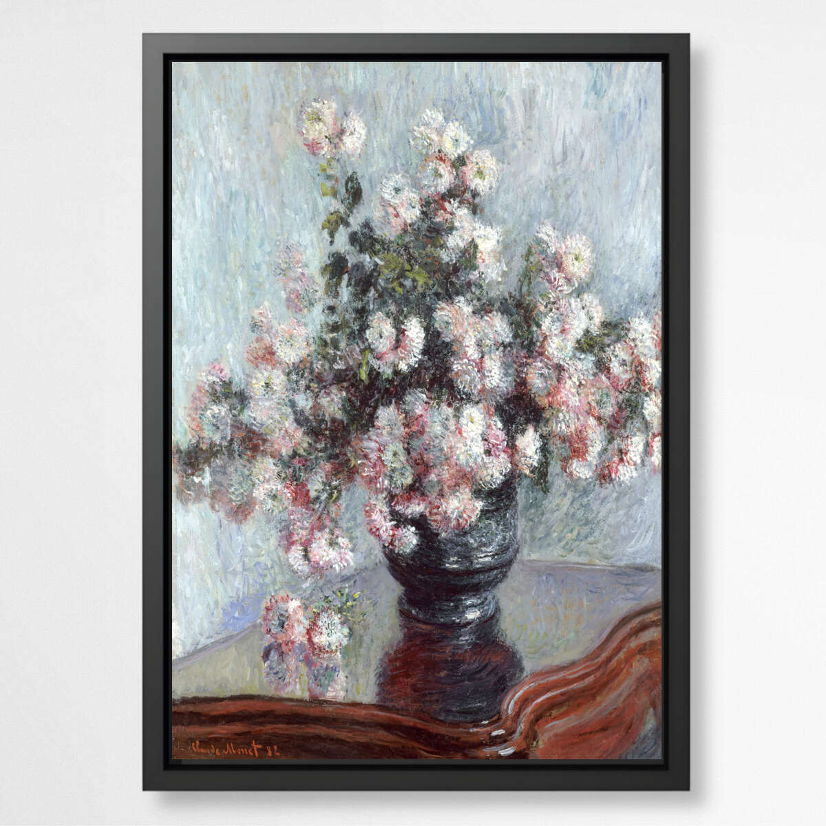 Chrysanthemums by Claude Monet | Claude Monet Wall Art Prints - The Canvas Hive