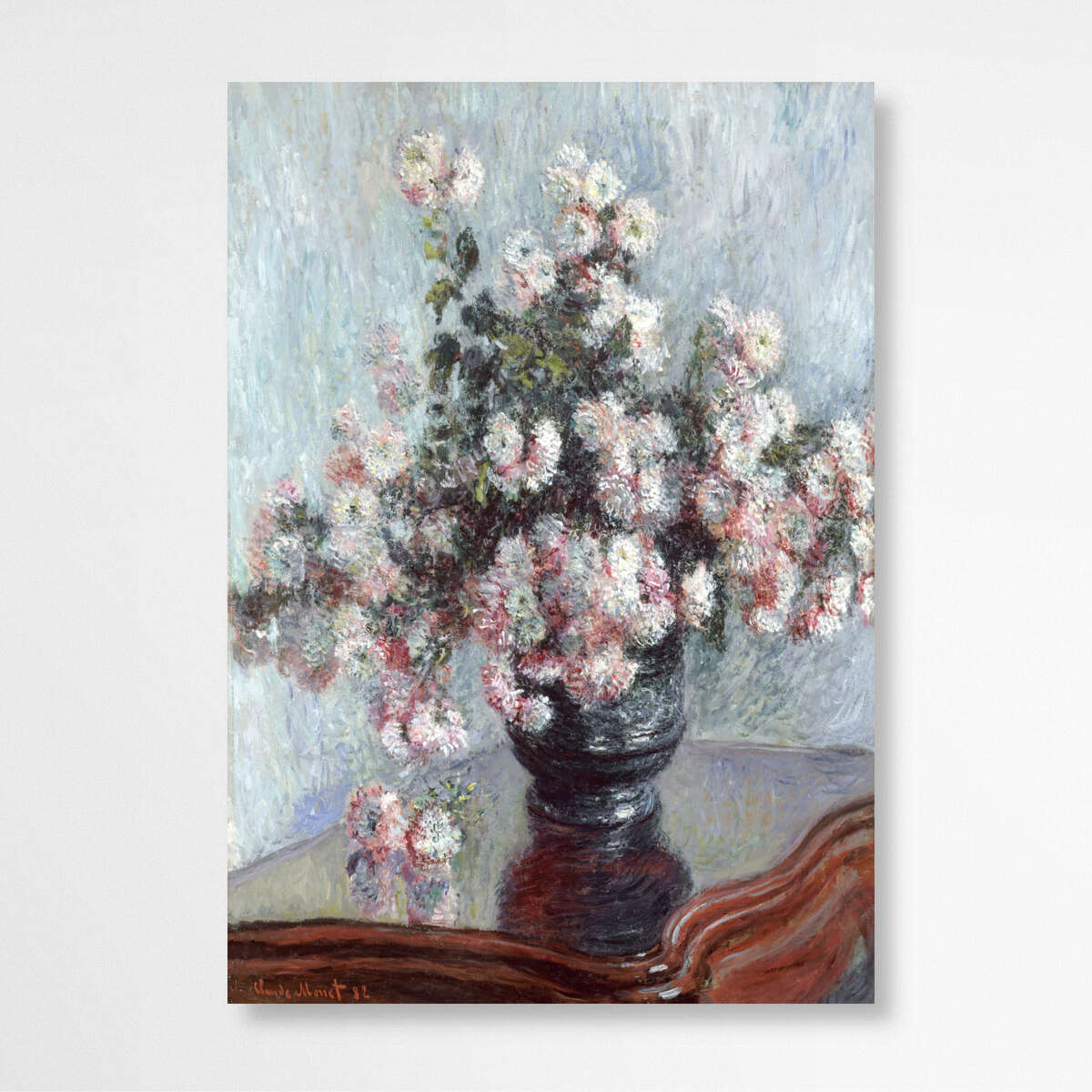 Chrysanthemums by Claude Monet | Claude Monet Wall Art Prints - The Canvas Hive