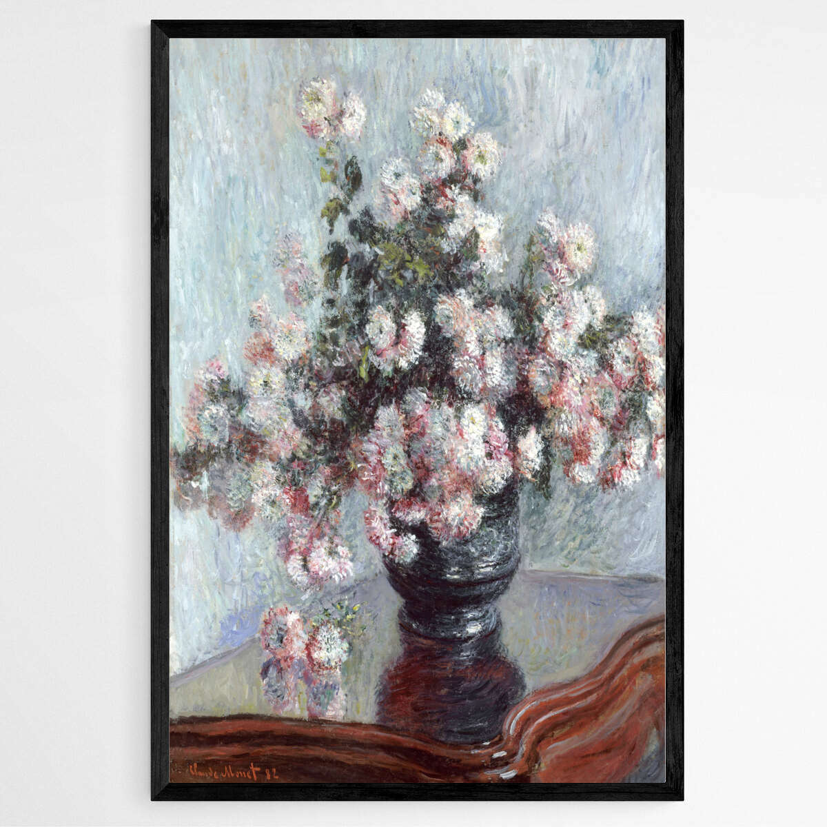 Chrysanthemums by Claude Monet | Claude Monet Wall Art Prints - The Canvas Hive