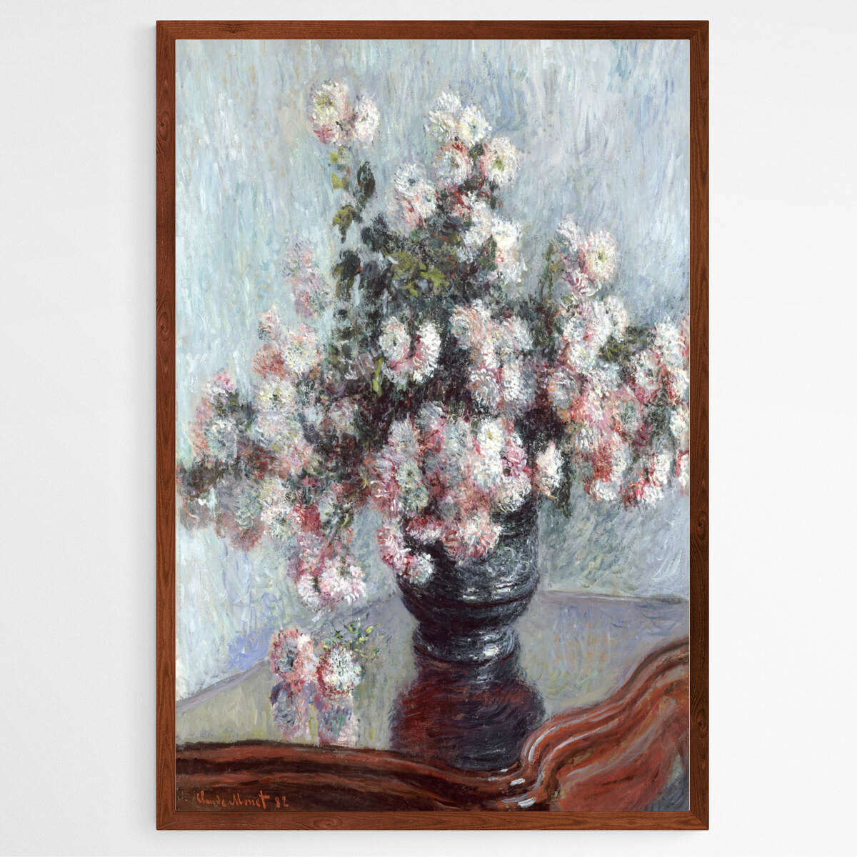 Chrysanthemums by Claude Monet | Claude Monet Wall Art Prints - The Canvas Hive