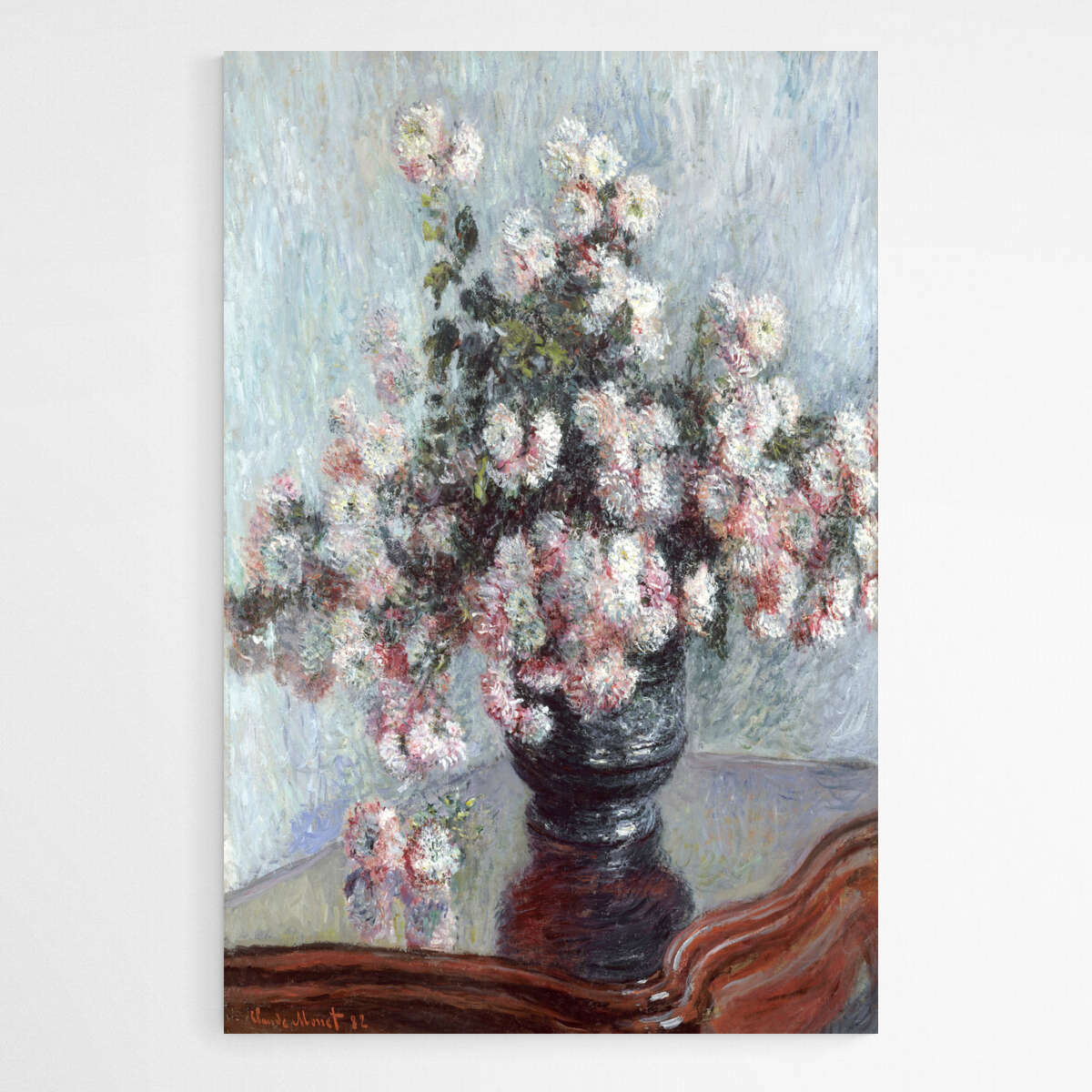 Chrysanthemums by Claude Monet | Claude Monet Wall Art Prints - The Canvas Hive