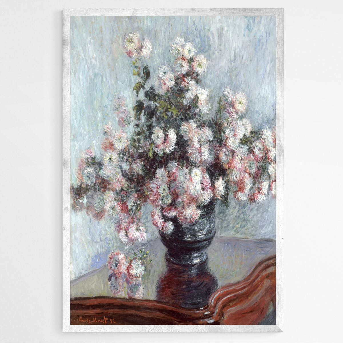 Chrysanthemums by Claude Monet | Claude Monet Wall Art Prints - The Canvas Hive