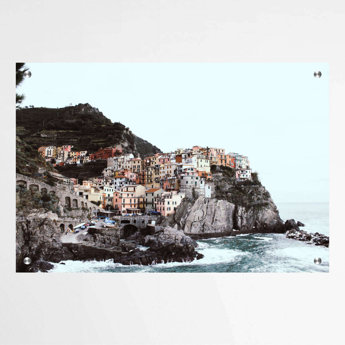 Cinque Terre Seaside Town in Italy | Beachside Wall Art Prints - The Canvas Hive