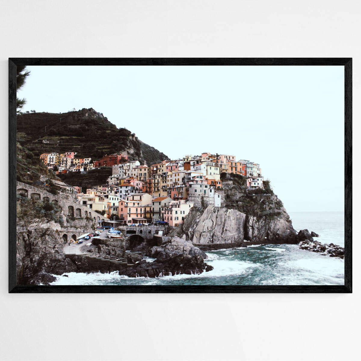 Cinque Terre Seaside Town in Italy | Beachside Wall Art Prints - The Canvas Hive