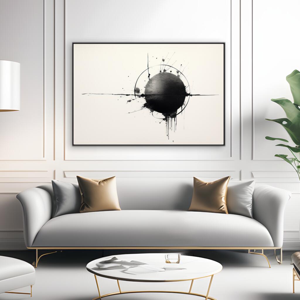 Circlular Ink Motion | Minimalist Wall Art Prints - The Canvas Hive