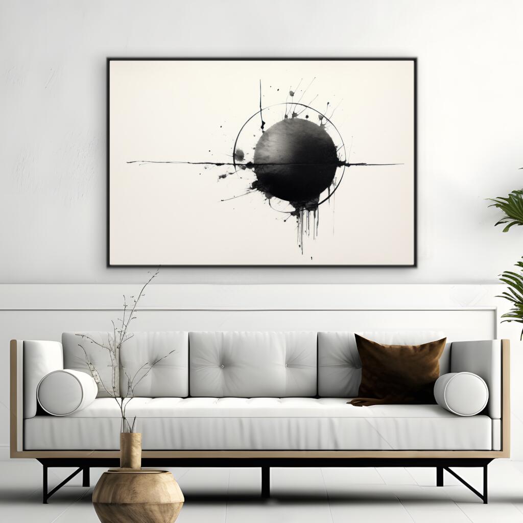 Circlular Ink Motion | Minimalist Wall Art Prints - The Canvas Hive