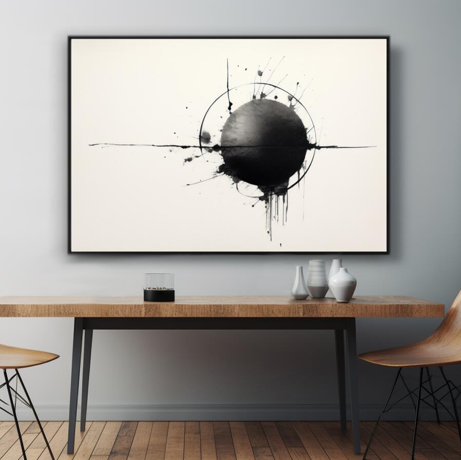 Circlular Ink Motion | Minimalist Wall Art Prints - The Canvas Hive