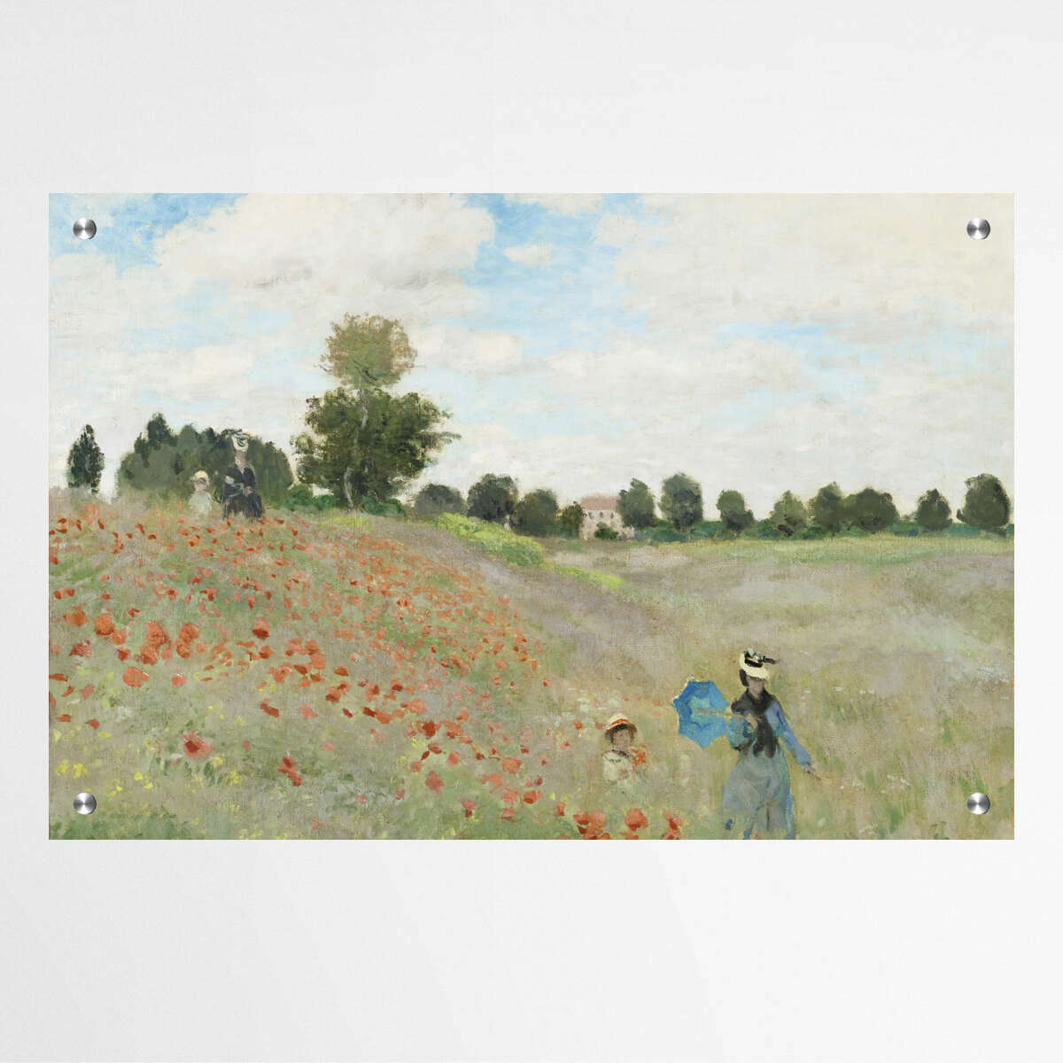 Claude Monet's The Poppy Field near Argenteuil | Famous Paintings Wall Art Prints - The Canvas Hive