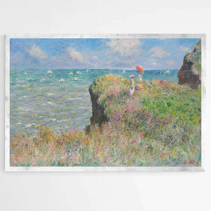 Cliff Walk at Pourville by Claude Monet | Claude Monet Wall Art Prints - The Canvas Hive