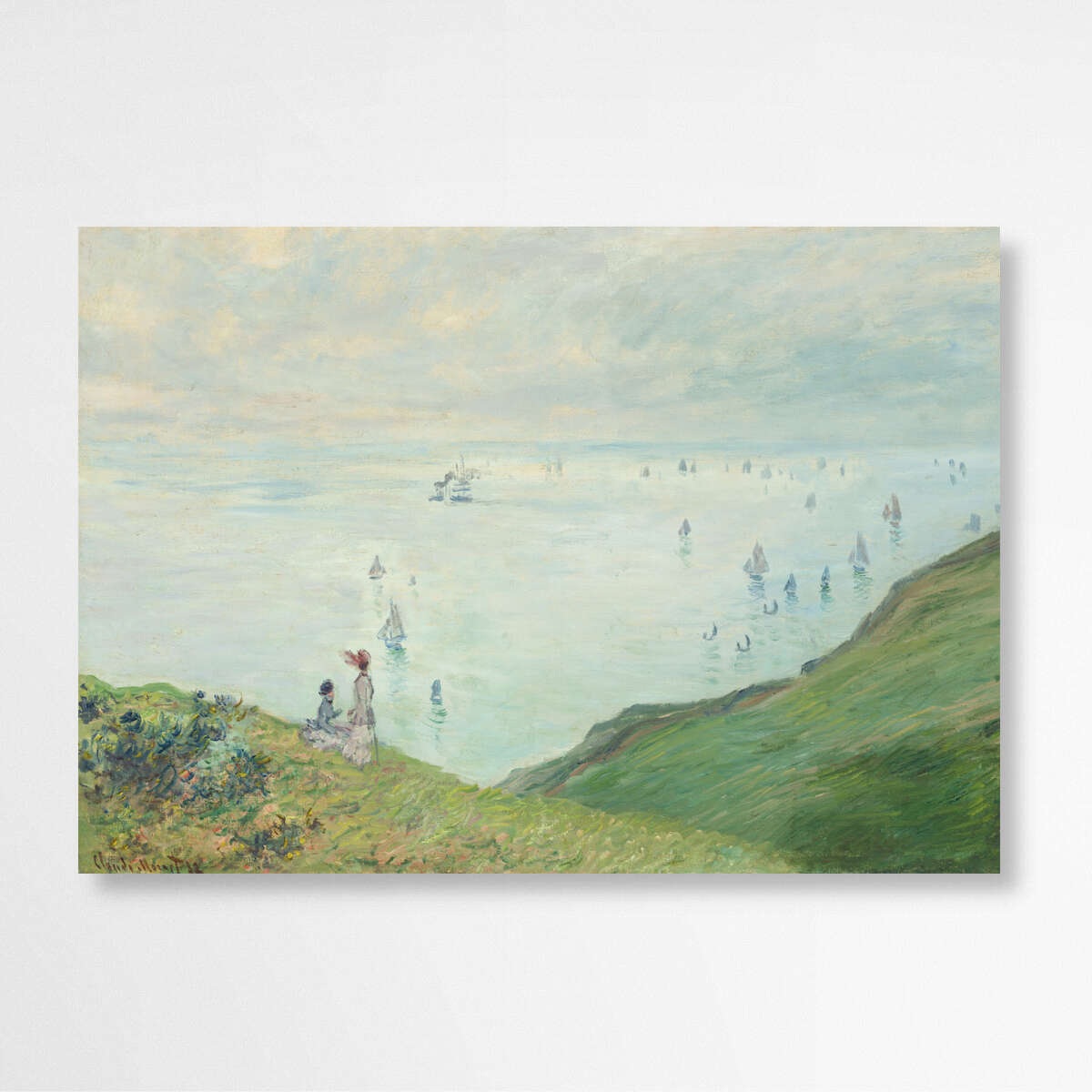 Cliffs at Pourville by Claude Monet | Claude Monet Wall Art Prints - The Canvas Hive