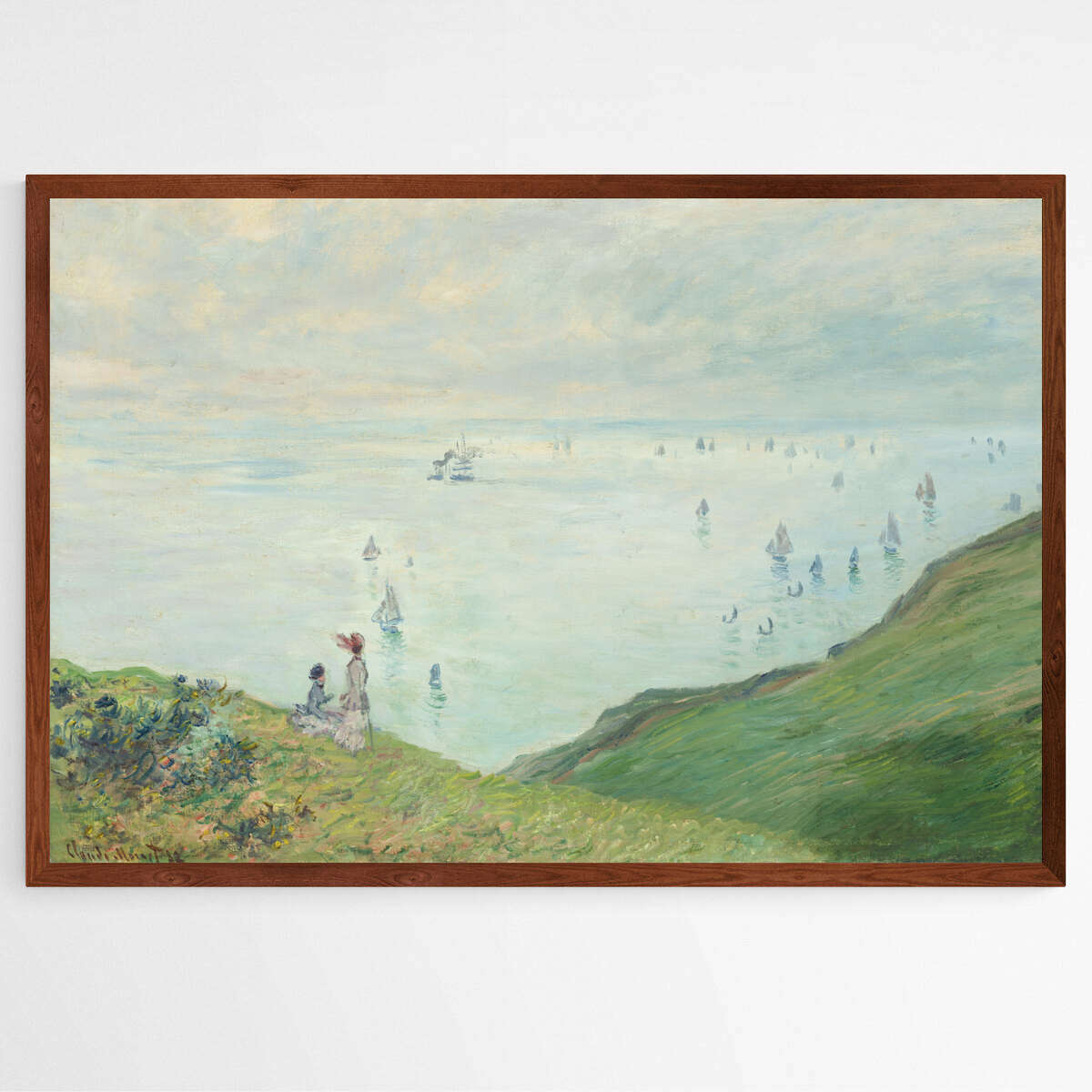 Cliffs at Pourville by Claude Monet | Claude Monet Wall Art Prints - The Canvas Hive