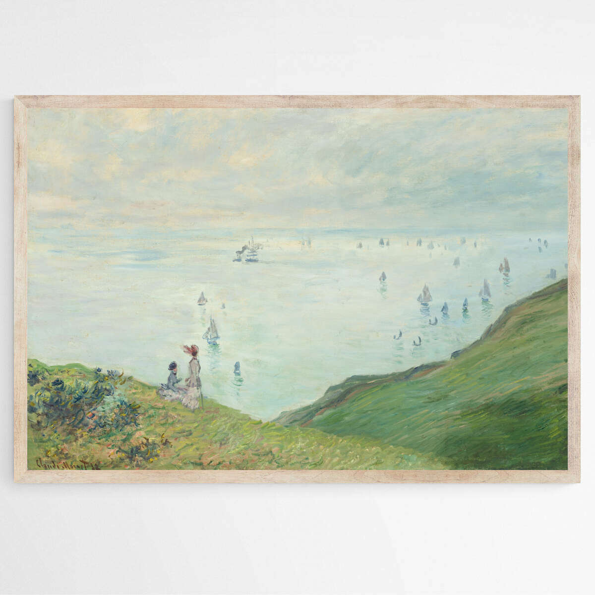 Cliffs at Pourville by Claude Monet | Claude Monet Wall Art Prints - The Canvas Hive