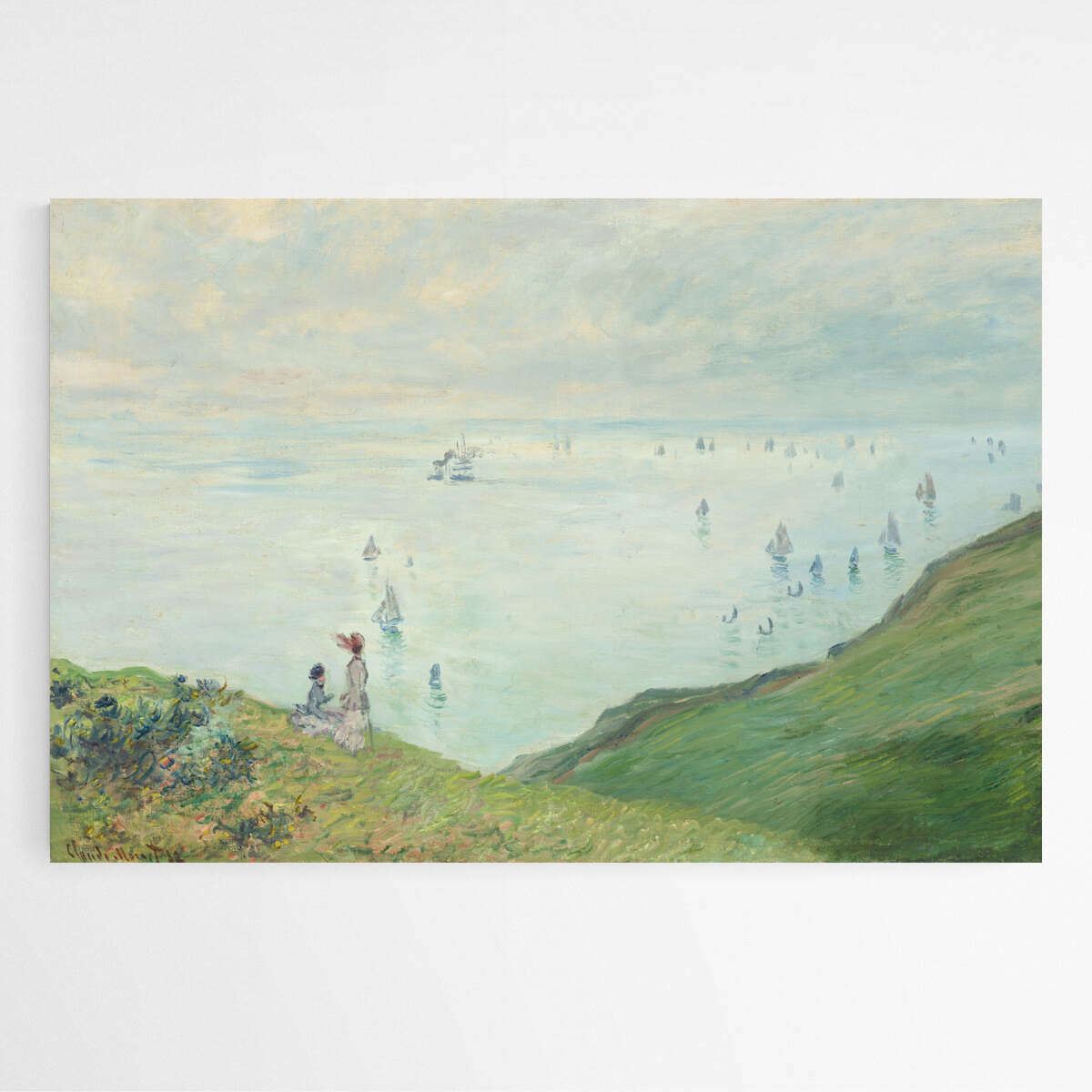 Cliffs at Pourville by Claude Monet | Claude Monet Wall Art Prints - The Canvas Hive