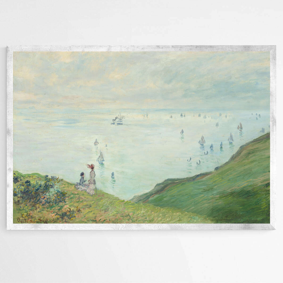 Cliffs at Pourville by Claude Monet | Claude Monet Wall Art Prints - The Canvas Hive