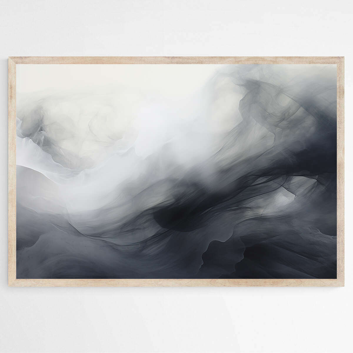 Colliding Grays | Abstract Wall Art Prints - The Canvas Hive