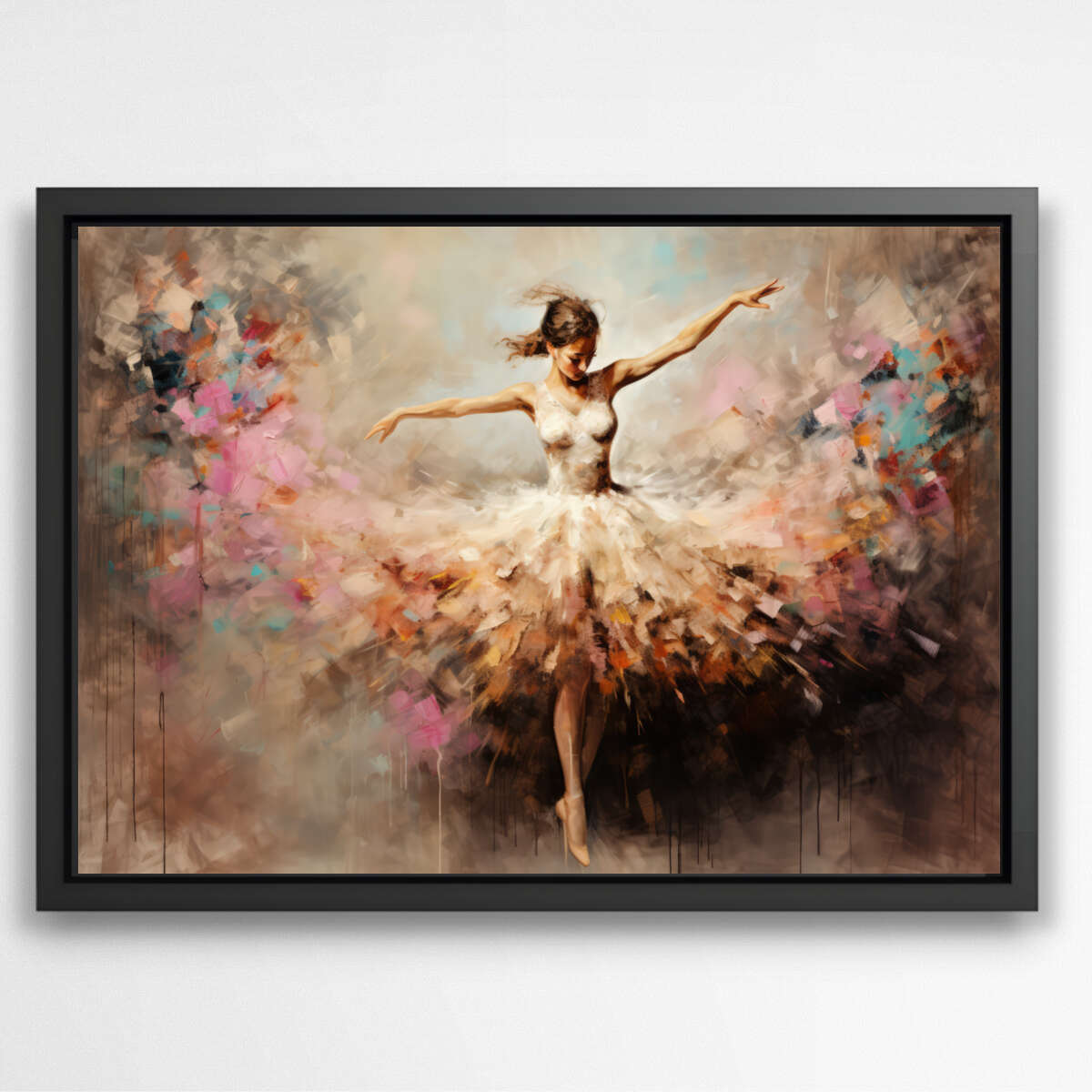 Contemporary Ballet Dancer | Abstract Wall Art Prints - The Canvas Hive