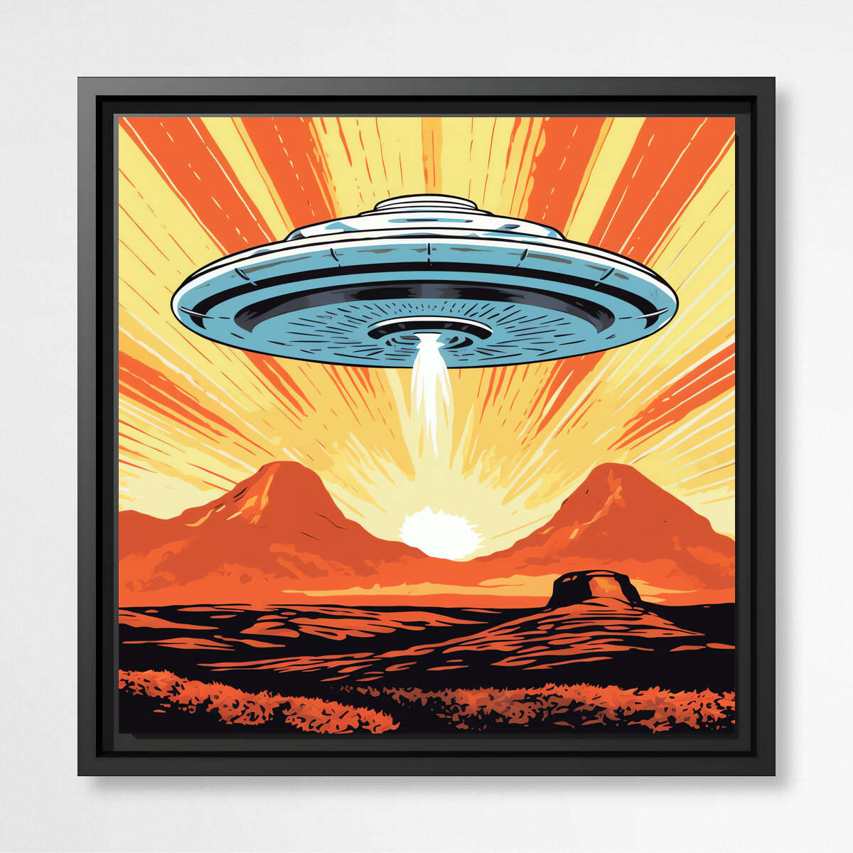 Cosmic Encounter UFO | Pop Art Wall Art Prints - The Canvas Hive