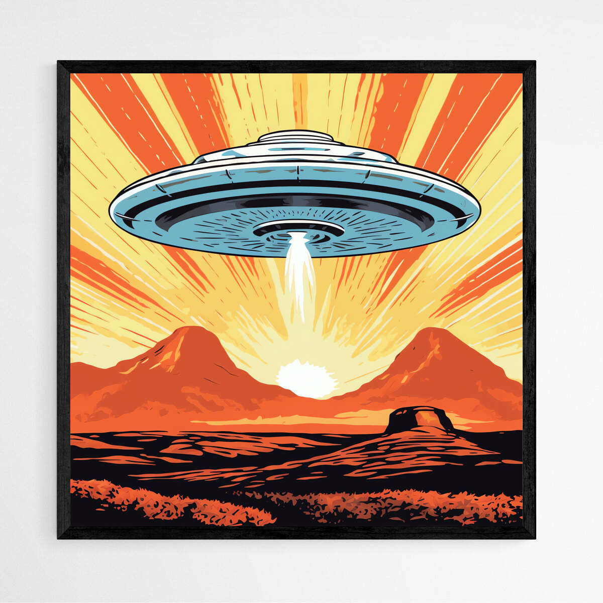 Cosmic Encounter UFO | Pop Art Wall Art Prints - The Canvas Hive