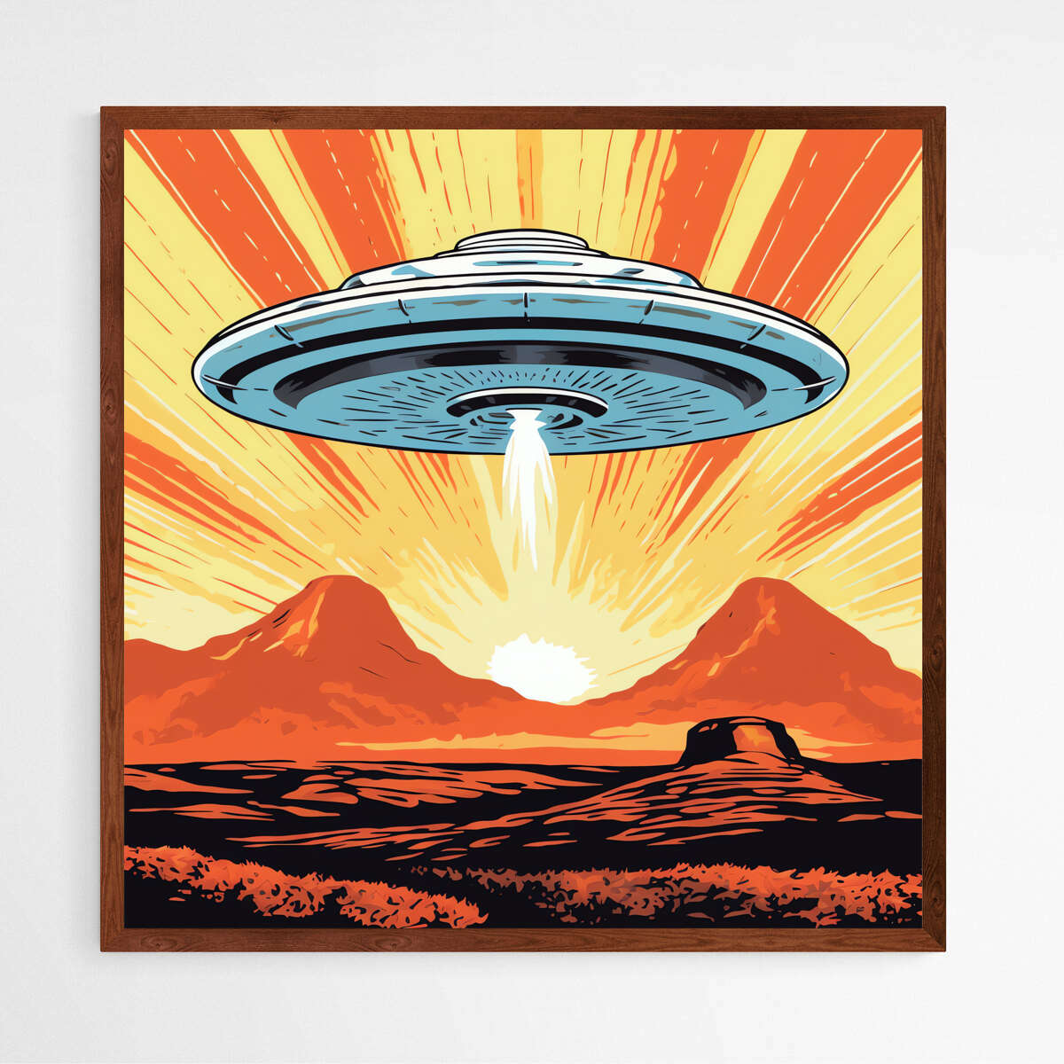 Cosmic Encounter UFO | Pop Art Wall Art Prints - The Canvas Hive