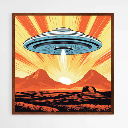 Cosmic Encounter UFO | Pop Art Wall Art Prints - The Canvas Hive