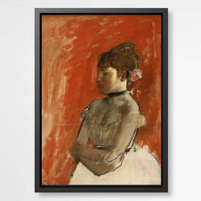 Crossed Arms Ballet Dancer by Edgar Degas | Edgar Degas Wall Art Prints - The Canvas Hive