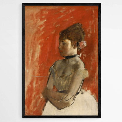 Crossed Arms Ballet Dancer by Edgar Degas | Edgar Degas Wall Art Prints - The Canvas Hive