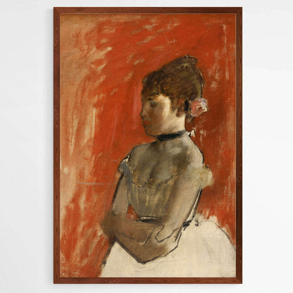 Crossed Arms Ballet Dancer by Edgar Degas | Edgar Degas Wall Art Prints - The Canvas Hive