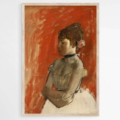 Crossed Arms Ballet Dancer by Edgar Degas | Edgar Degas Wall Art Prints - The Canvas Hive