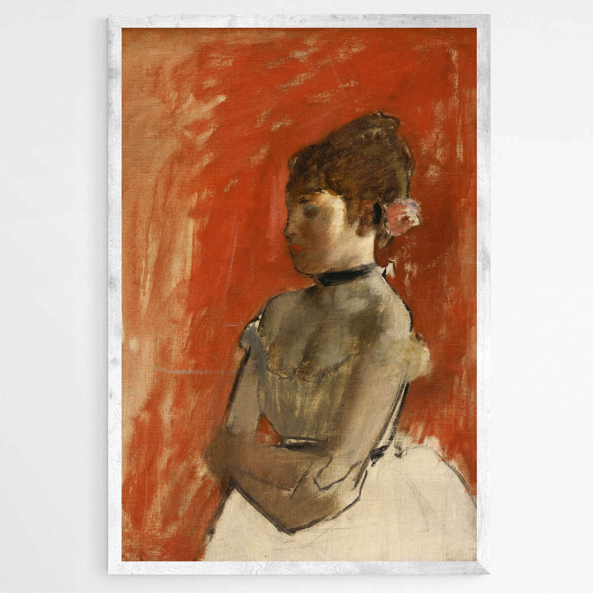 Crossed Arms Ballet Dancer by Edgar Degas | Edgar Degas Wall Art Prints - The Canvas Hive