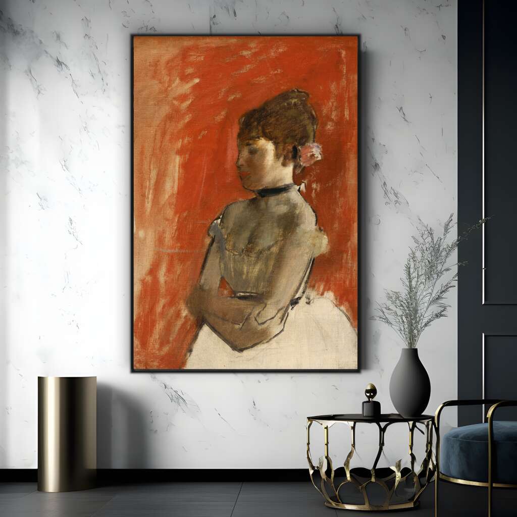 Crossed Arms Ballet Dancer by Edgar Degas | Edgar Degas Wall Art Prints - The Canvas Hive